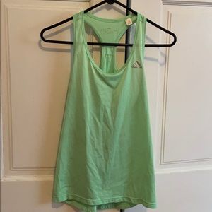 Green Adidas workout top